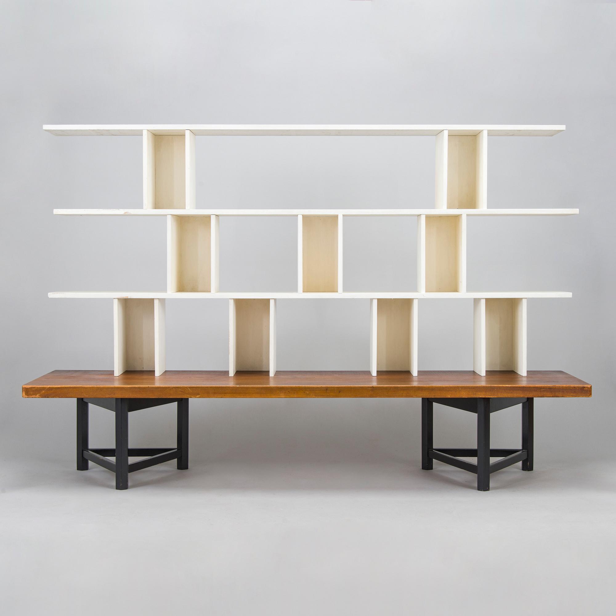 Carl Gustaf Hiort af Ornäs,  hylla, "Välipala", för HMN Huonekalu Mikko Nupponen 1950-tal.