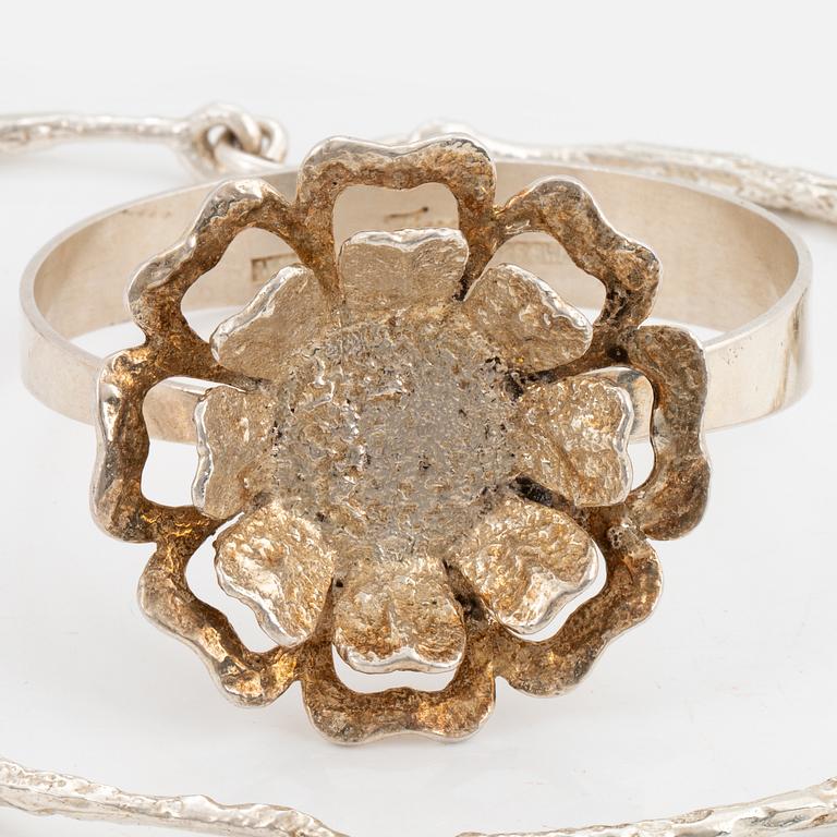 THERESIA HVORSLEV, necklace, bangle, earrings.