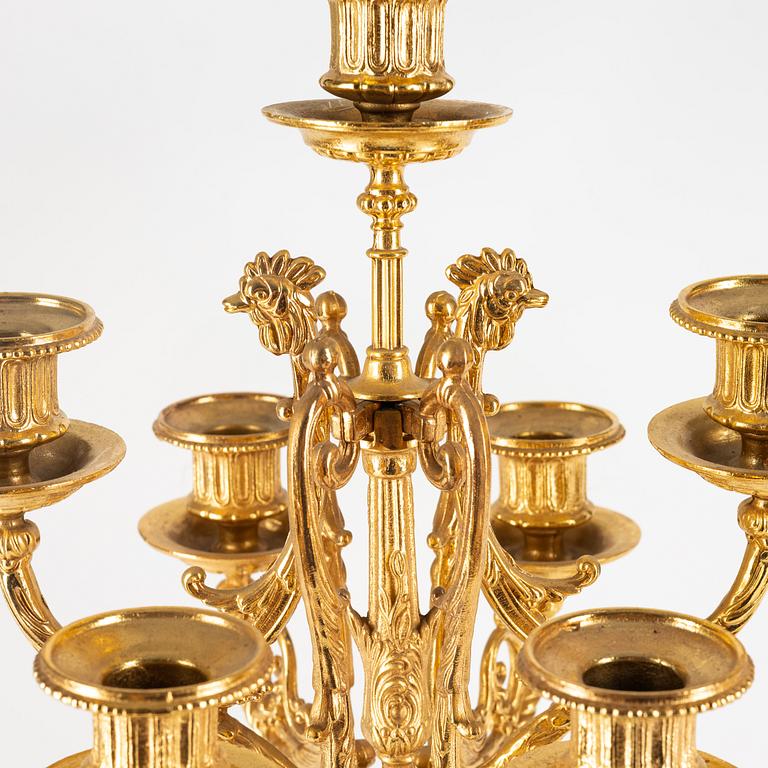 A pair of Louis XVI-style candelabra, 21st Century.