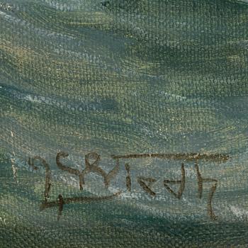 Leonard Wiedh, oil on canvas, signed.