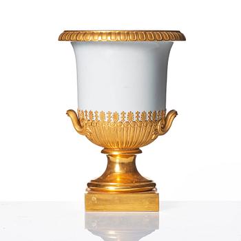 A Royal Copenhagen Empire style urn, early 20th Century.