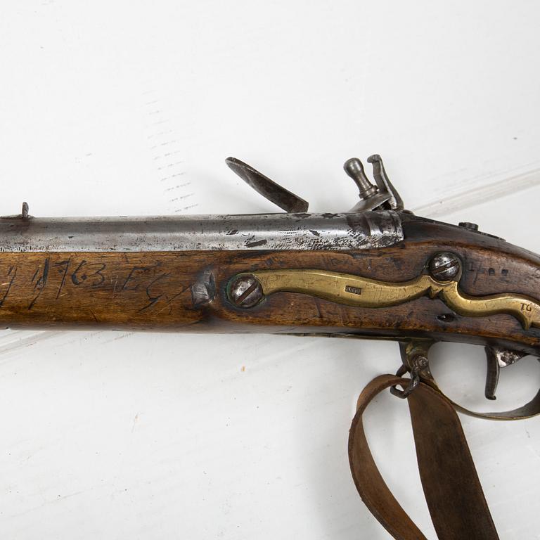 A British mid 18th Century flintlock musket.