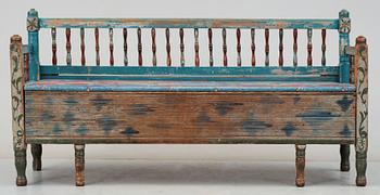 SOFFA, allmoge, Enånger, Hälsingland, 1800-tal.