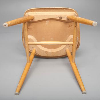STOLAR, 6 st, "Fanett 55 T", design Ilmari Tapiovaara,  Edsbyverken, 1900-talets mitt.
