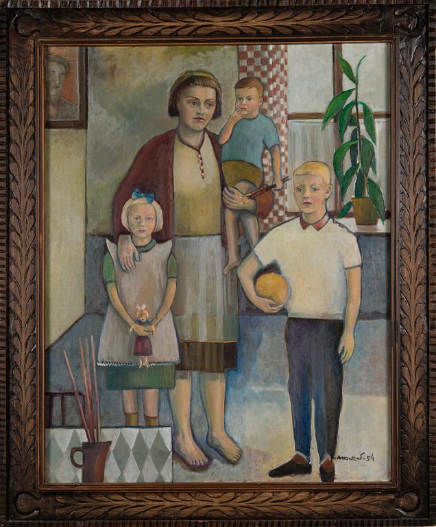 KOSTI AHONEN, oil on canvas, signed and dated -54.