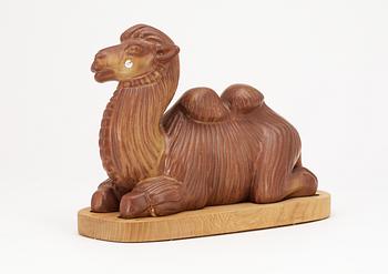 A Gunnar Nylund stoneware figure of a camel, Rörstrand.