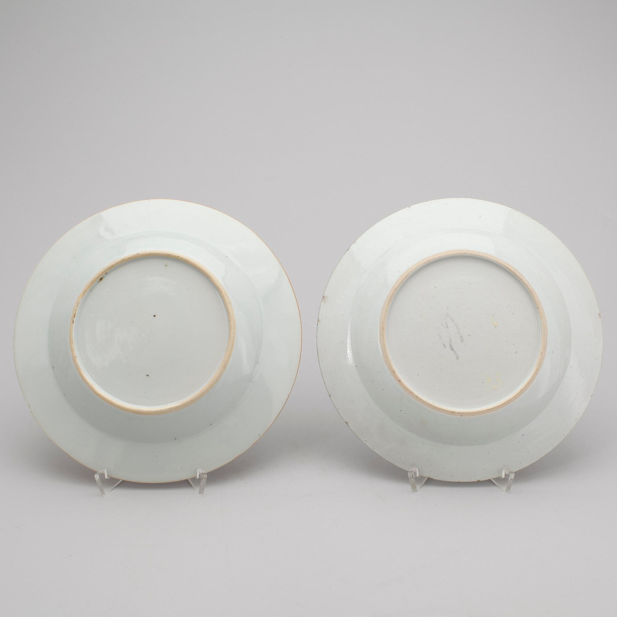 TALLRIKAR, 8st, porslin, Kina, Qianlong (1736-1795).
