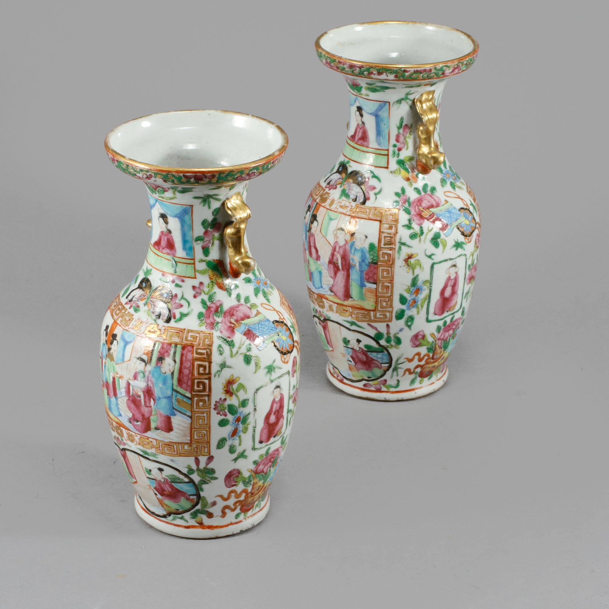 VASER, ett par, Kanton, Kina, 1800-tal.