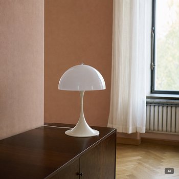 Verner Panton, bordslampa, "Panthella", Louis Poulsen, Danmark.
