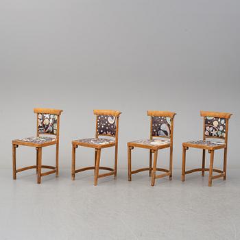 JOSEF HOFFMANN, soffgrupp, 9 delar, Jacob & Josef Kohn, Wien, Österrike tidigt 1900-tal.