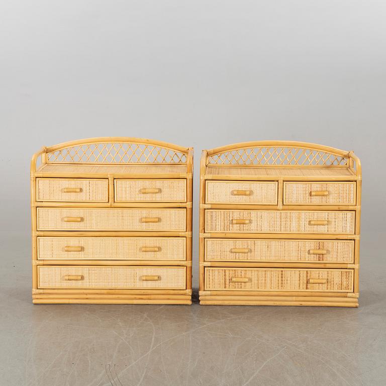 A PAIR OF CHESTS OF DRAWERS, end of 20th century.