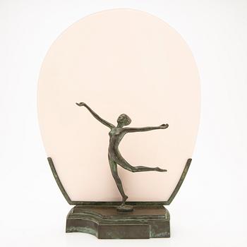 Table lamp, bronze, Swedish Grace, 1920s/30s.