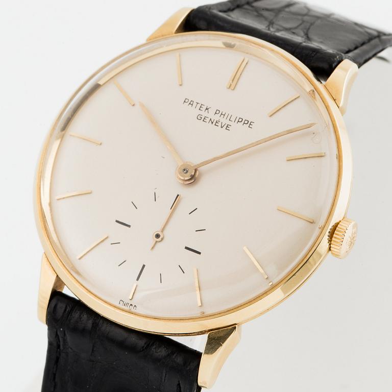 PATEK PHILIPPE, Calatrava, armbandsur, 34 mm.