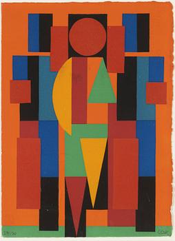 C Göran Karlsson, färgserigrafi, signerad 27/70.