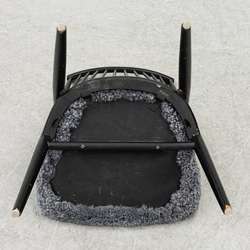Thea Leonard, chairs 4 pcs, "Flamingo", Nässjö, mid-20th century.
