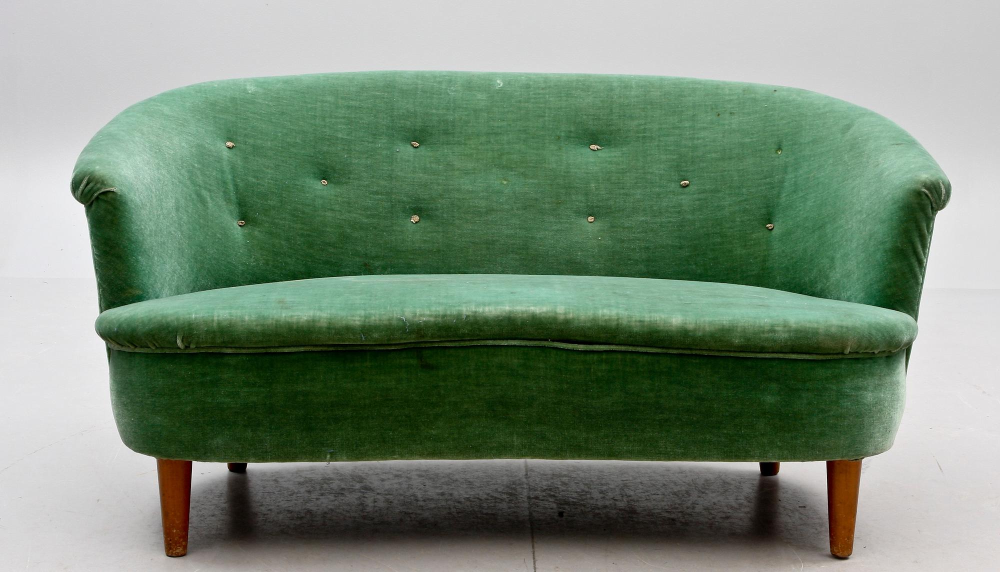 SOFFA, "Lilla Roma", Carl Malmsten, brännmärkt, 1950-tal.