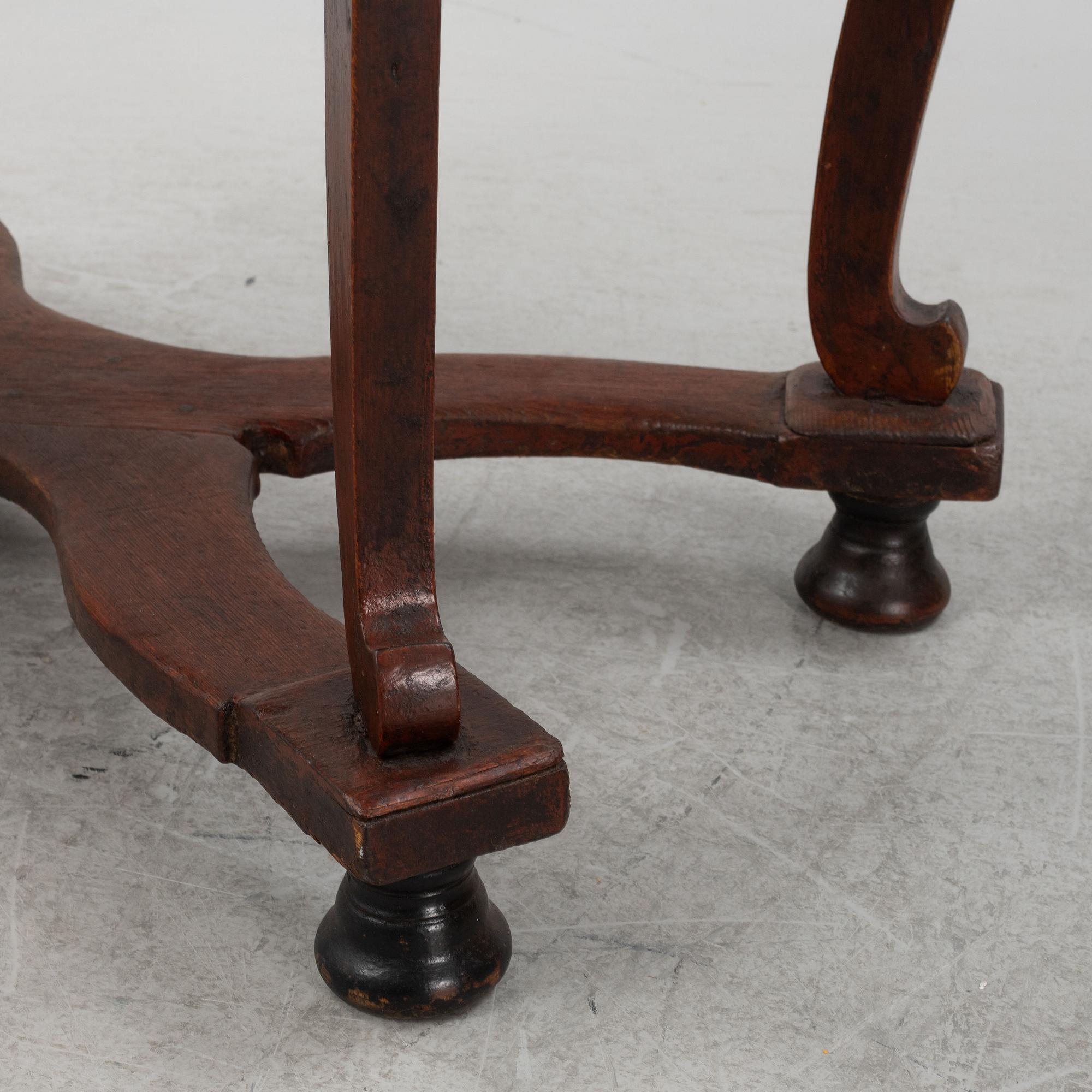 Bord, senbarock, 1700-talets första hälft.