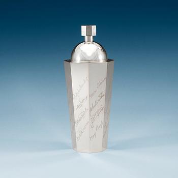 740. A Wiwen Nilsson silver cocktail shaker, Lund 1934.