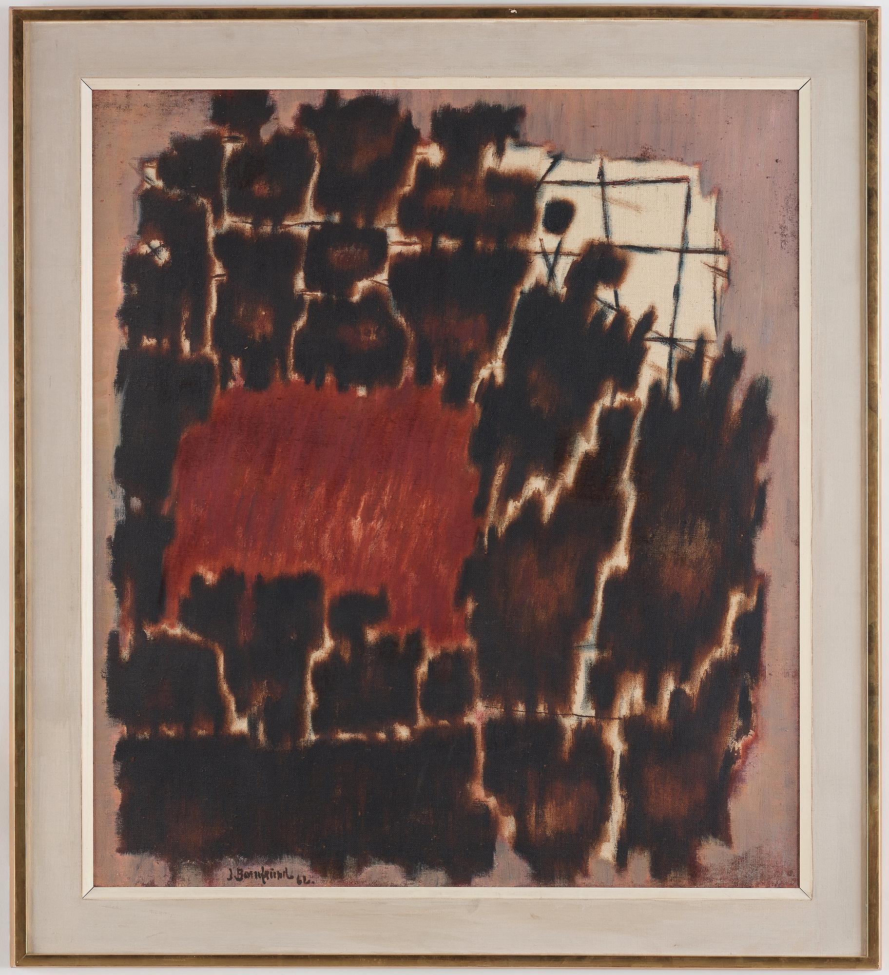 Jacob Bornfriend, "Autumn bushes, brown and rose II".
