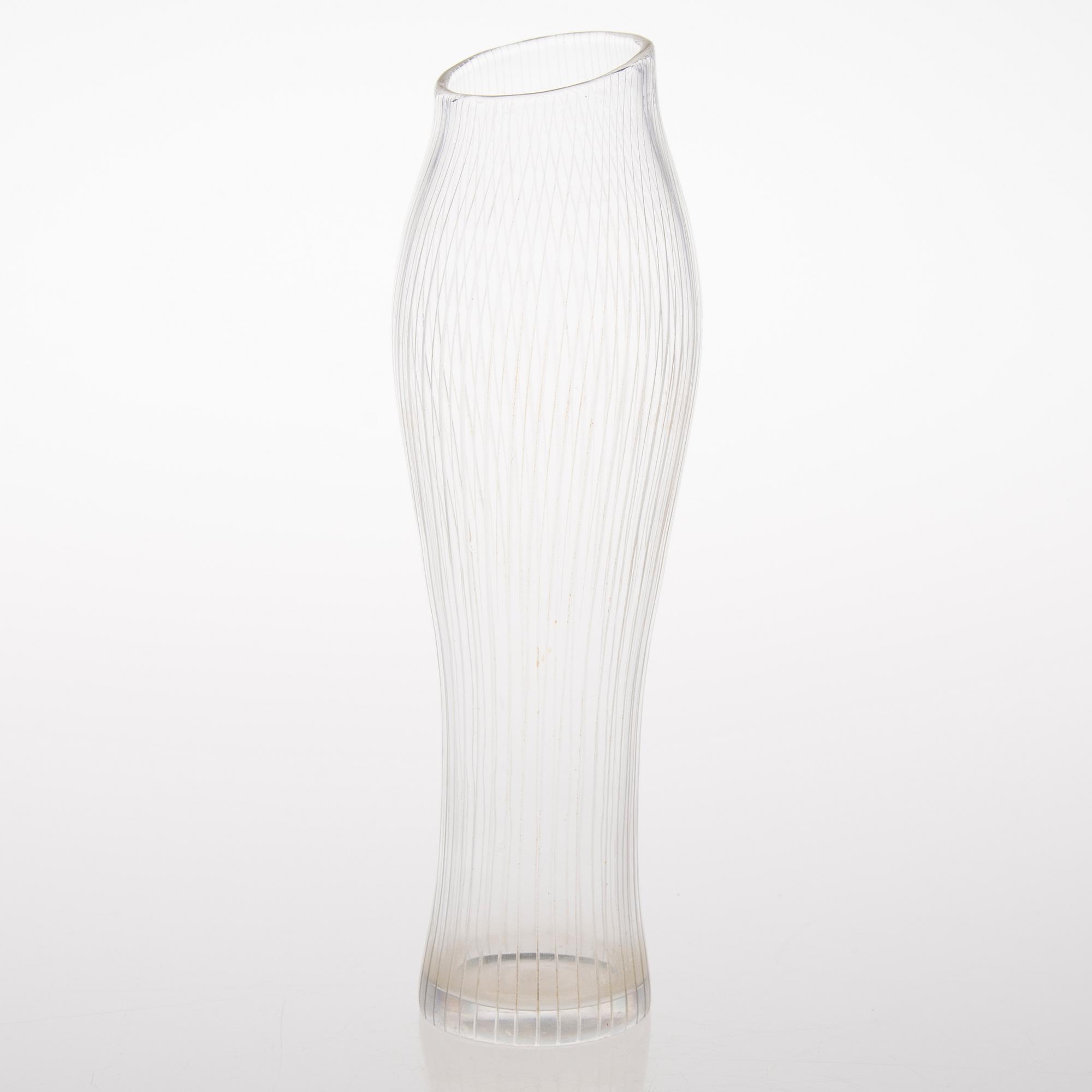 TAPIO WIRKKALA, VAS, glas, 'Fölben', signerad Tapio Wirkkala, Iittala.