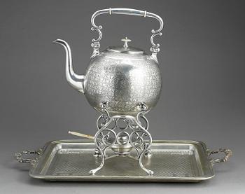 TEKÖK/SAMOVAR, nysilver, bröderna Buch & Werner, Warszawa under Ryssland, sent 1800-tal.
