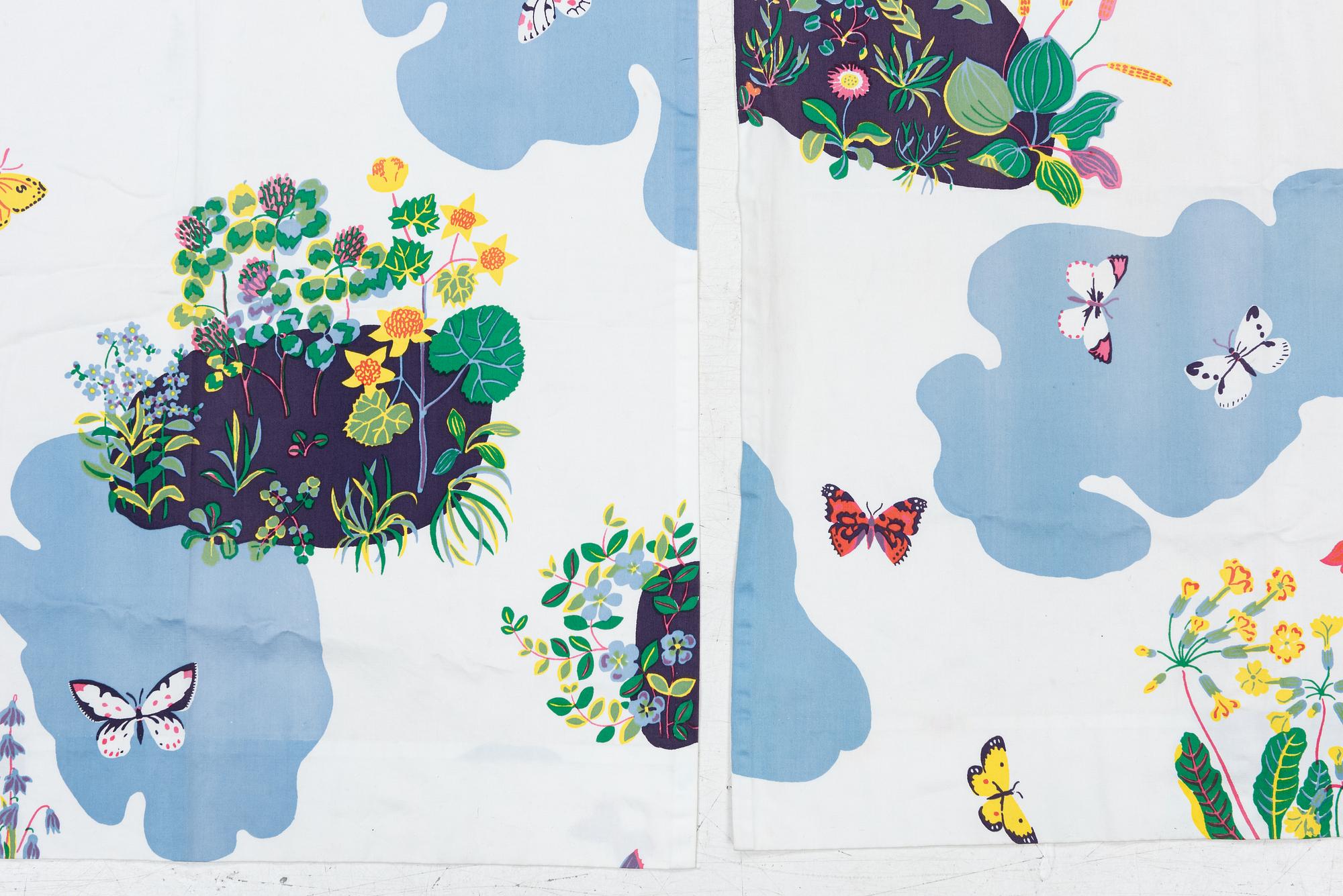Josef Frank, gardiner, ett par, "Himmel och jord", Svenskt Tenn.