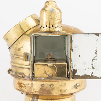 A brass binnacle first half of the 20th century.