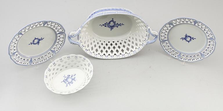 FRUKTSERVIS, 14 delar, porslin, Rörstrand, 1960-tal.