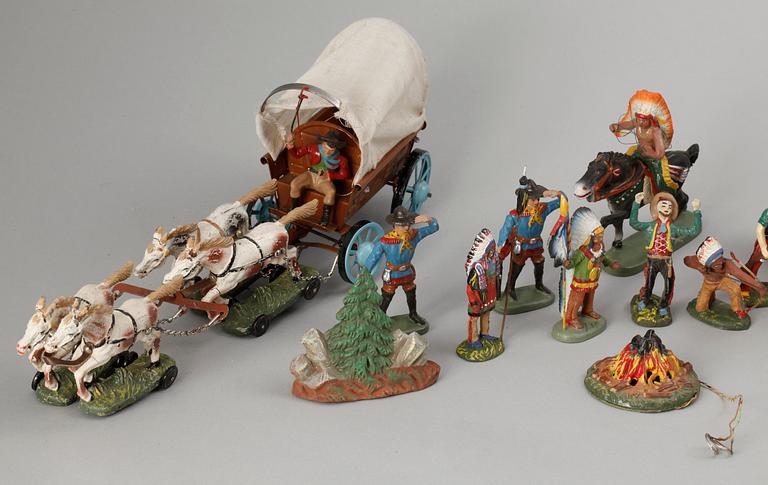 PARTI LEYLA och PLASTINOL, 18 delar, Tyskland, 1940-50-tal.