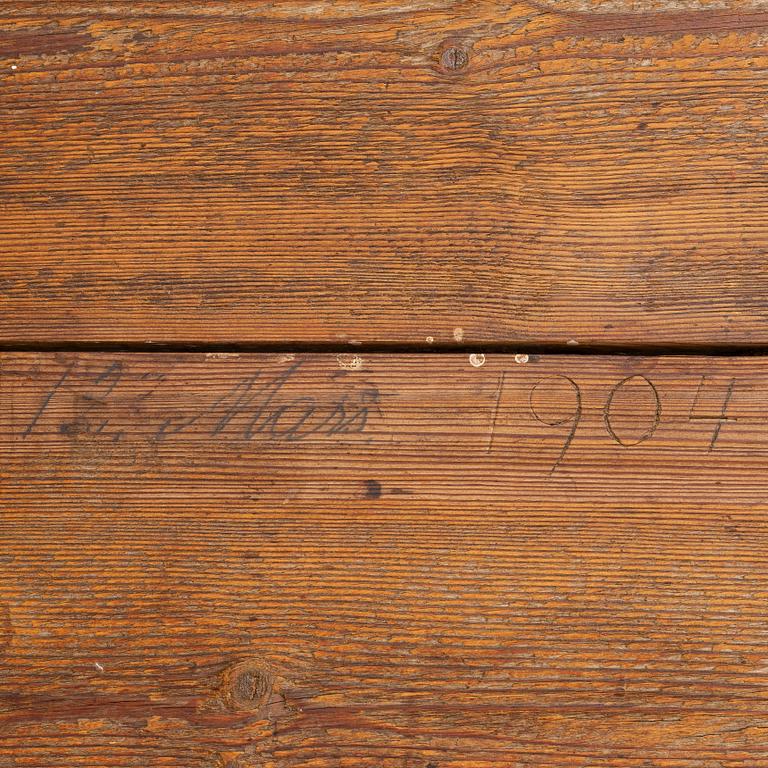 A butcher's bench, 19th century.