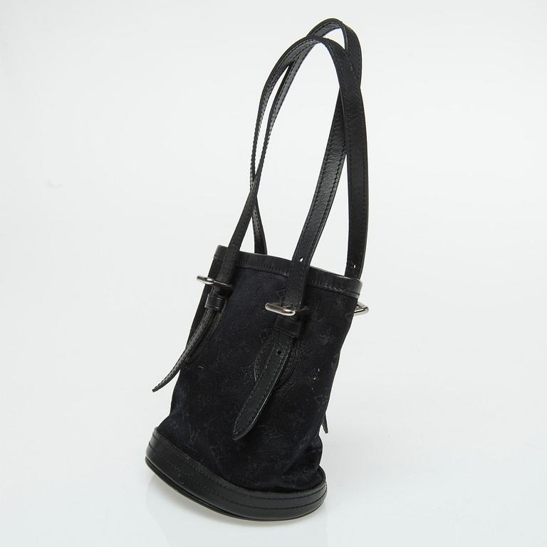 VÄSKA, "Satin Mini Bucket", Louis Vuitton.