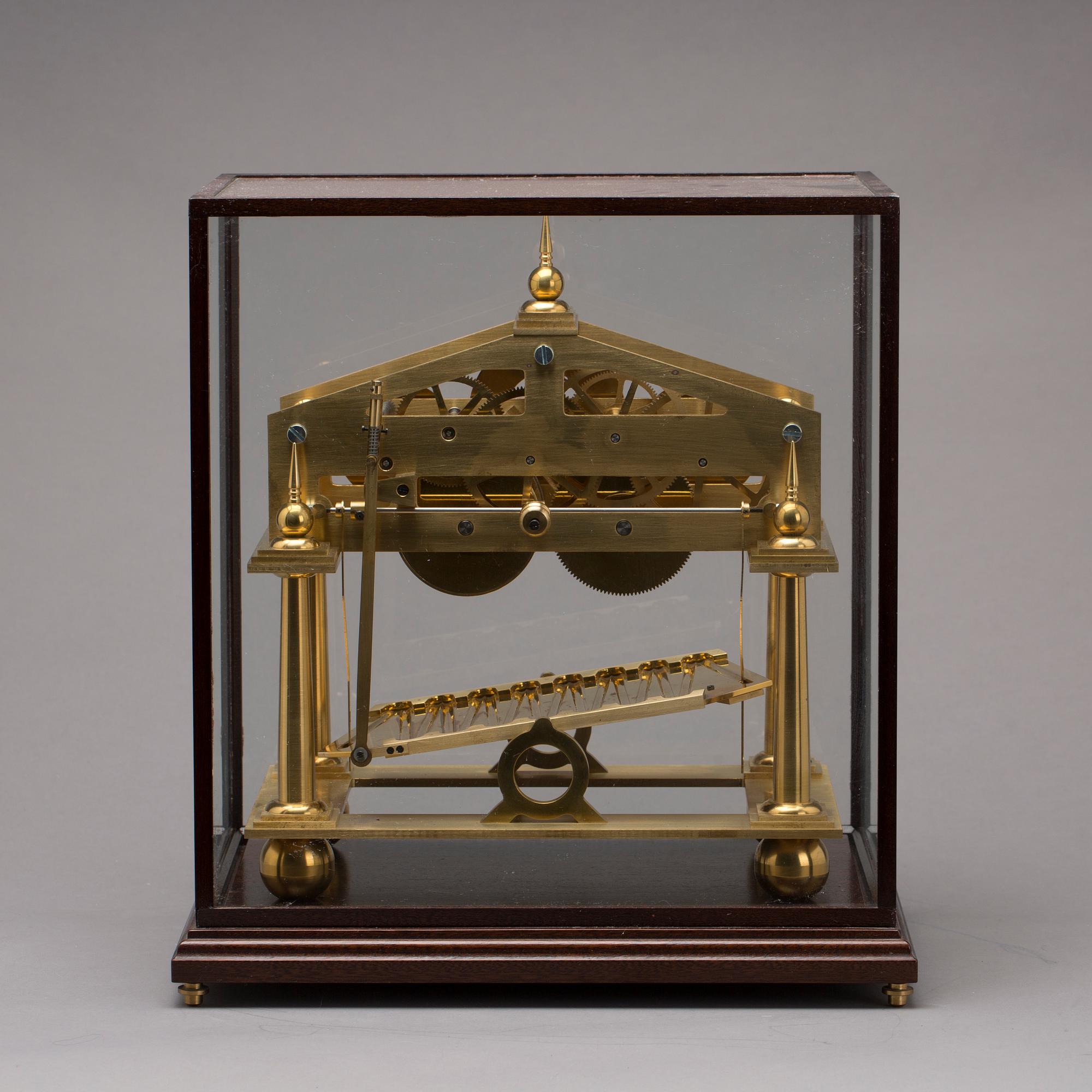 A late 20thC Sir William Congreve rolling ball clock.