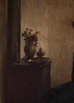 Carl Holsoe, Interior with the artist's wife.