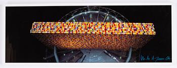 Christo & Jeanne-Claude, colour offset, signed with crayon.