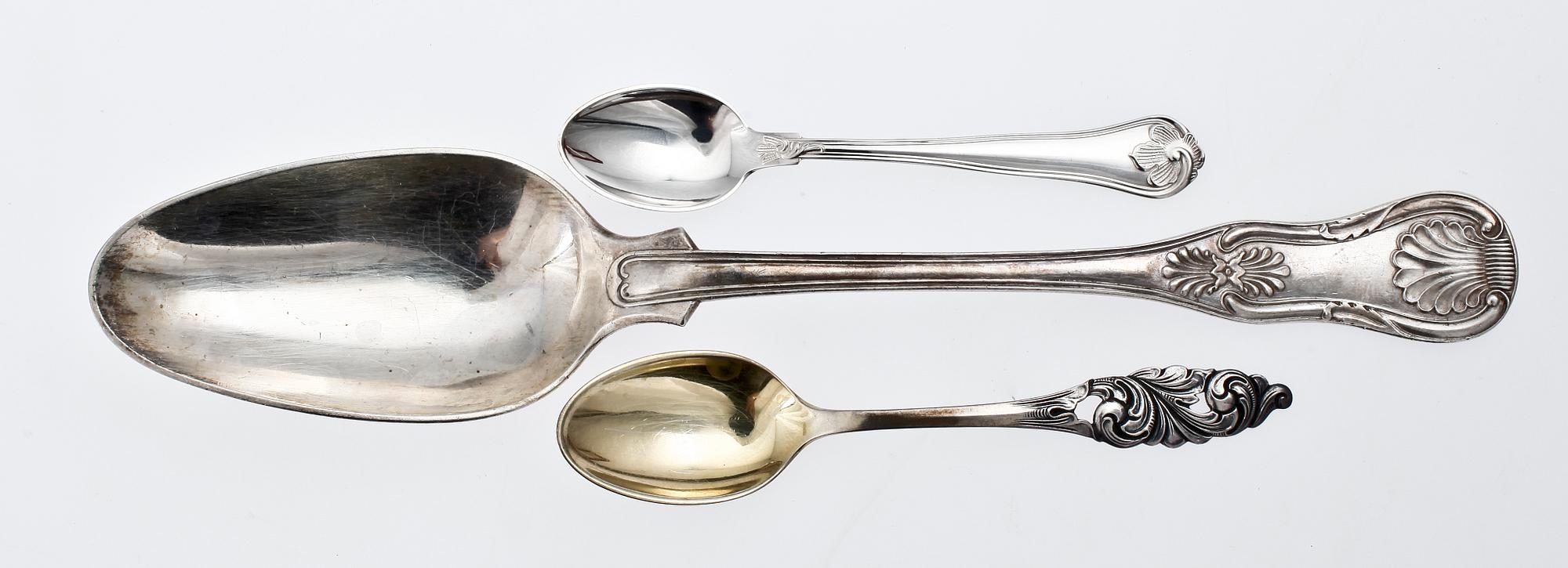 BESTICK, 5 st, silver, Georg Jensen, Danmark. Tot vikt ca 130 gr.