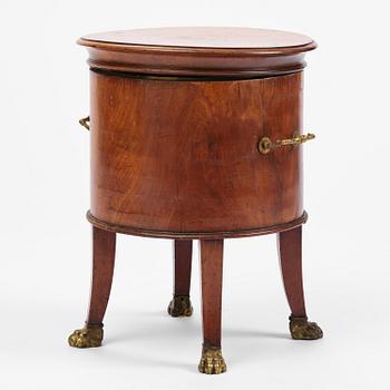 A George III mahogany wine cooler, later part 18th century.