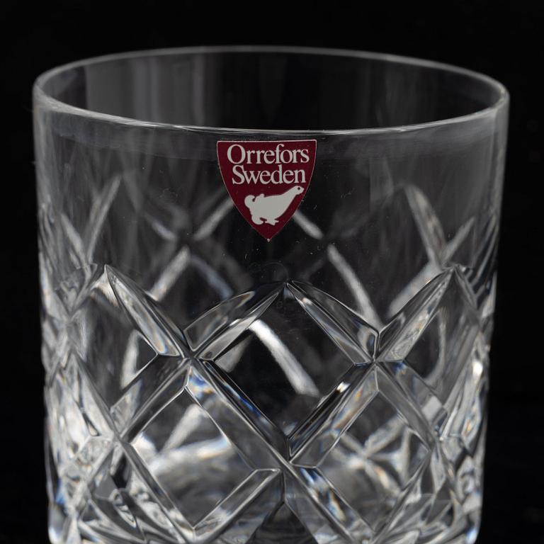 Gunnar Cyrén, glass service, 84 pieces, "Karolina", Olle Alberius, 12 pcs "Napoleon", Gunnar Cyrén, 24 pcs "Sofiero" Orrefors.