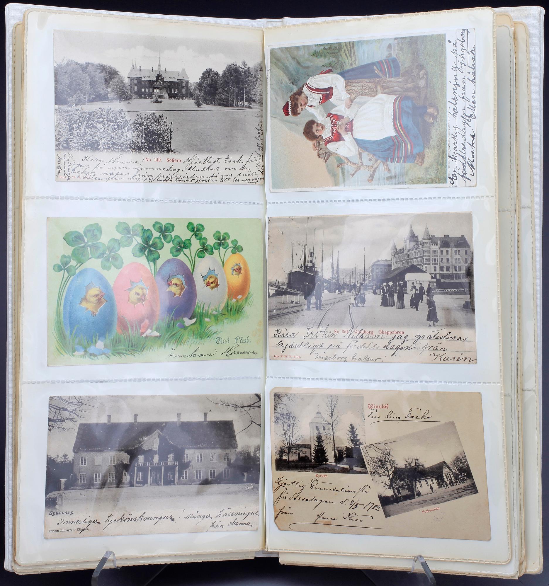 PARTI VYKORT, BREV OCH BREFKORT, delvis omkring sekelskiftet 1800/1900.