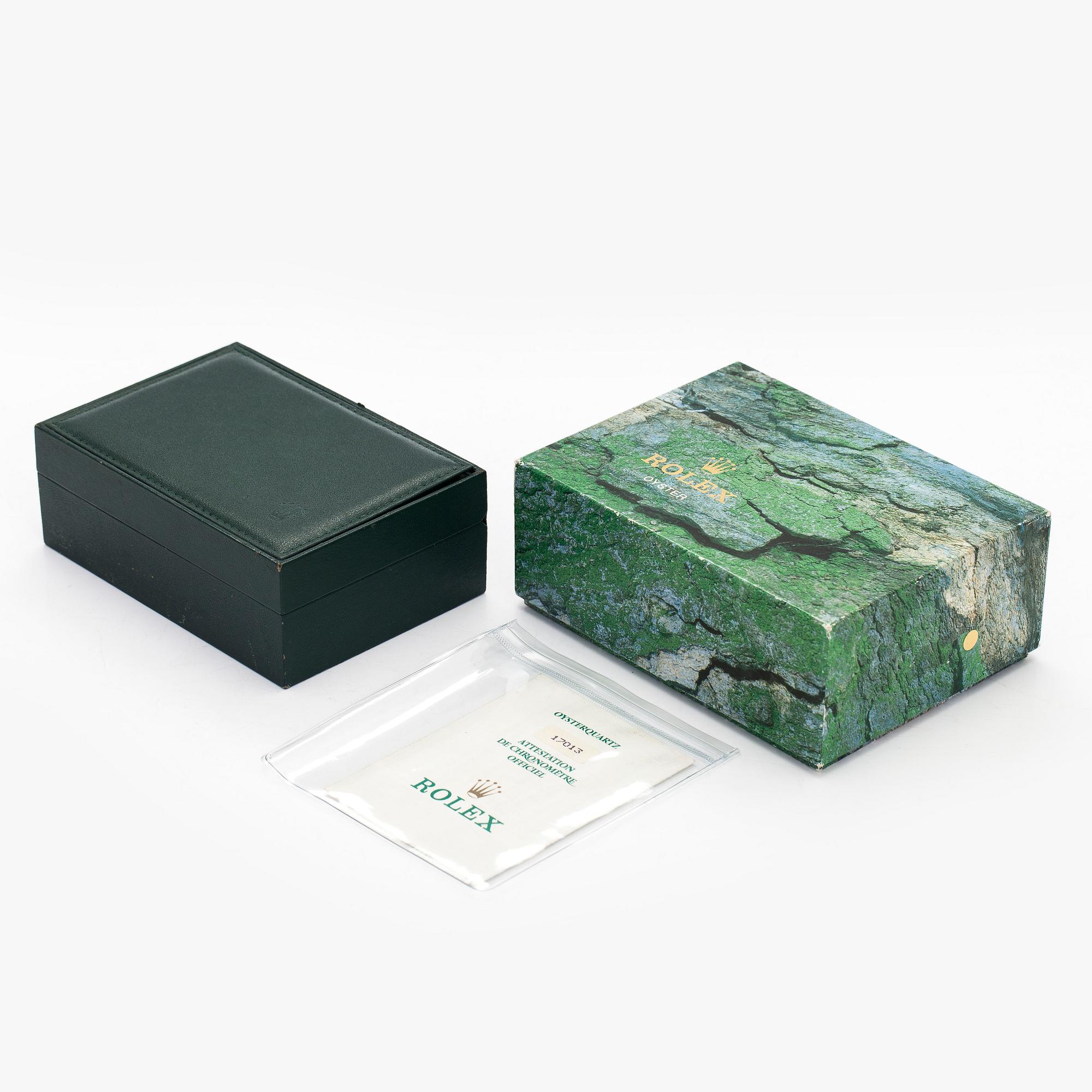 Rolex, Oysterquartz, Datejust, "Diamond Dial", wristwatch, 36 mm.