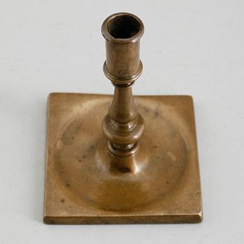 LJUSSTAKE, mässing, 1600-/1700-tal.