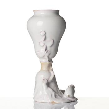 A Swedish Marieberg faience vase, 18th century.