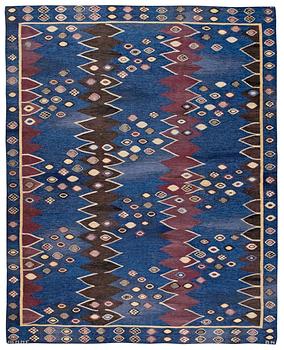 6. MATTA. "Snäckorna". Gobelängteknik. 247 x 195,5 cm. Signerad AB MMF BN (AB Märta Måås-Fjetterström, Barbro Nilsson).