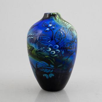 Eva Englund, a graal glass vase, Muraya 1991.