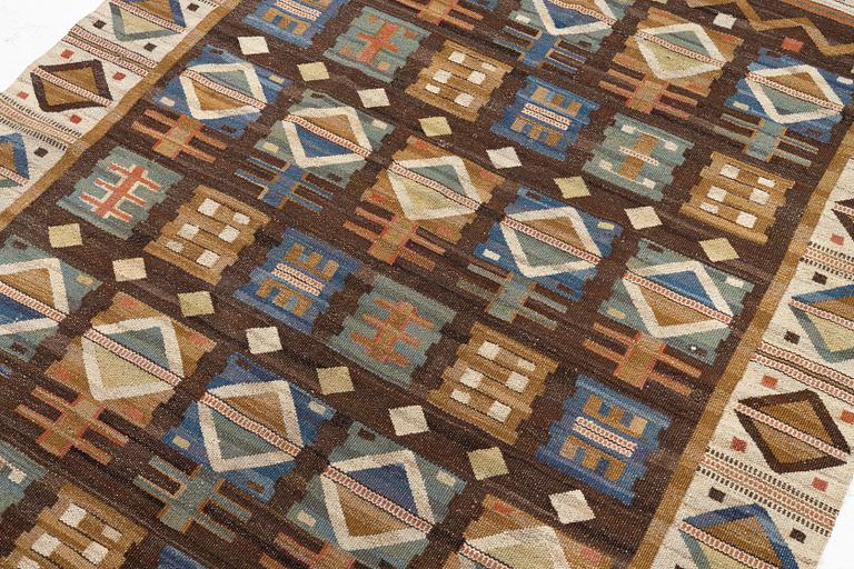 Märta Måås-Fjetterström, a 'Renaissance' drape, flat weave, c. 213 x 145 cm, signed MMF.