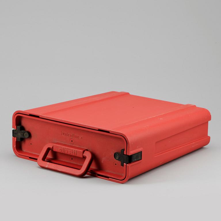 SKRIVMASKIN, "Valentine", Perry King samt Ettore Sottsass, Olivetti, 1900-tal.
