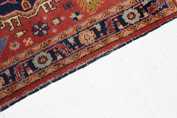 A semi-antique Kurdish runner, 350 x 140 cm.