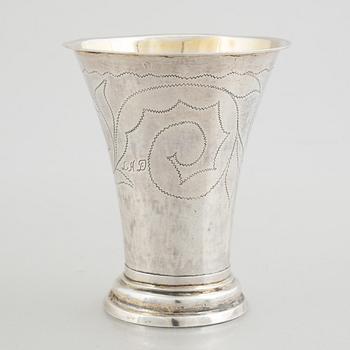 A Swedish silver beaker, mark of Johan Petter Hörling, Enköping 1817.