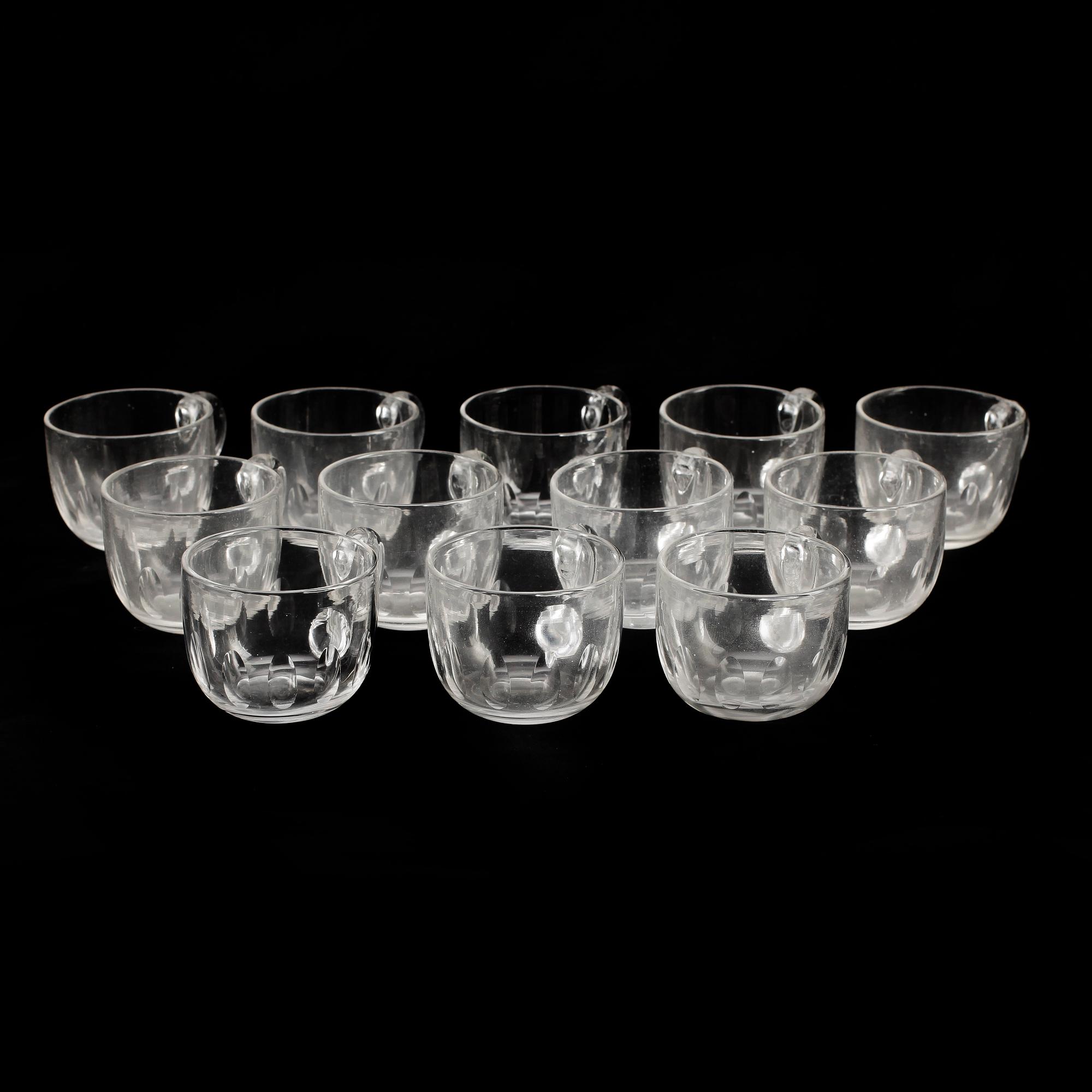 GLÖG/PUNCHGLAS, 12 st, 1900-tal.