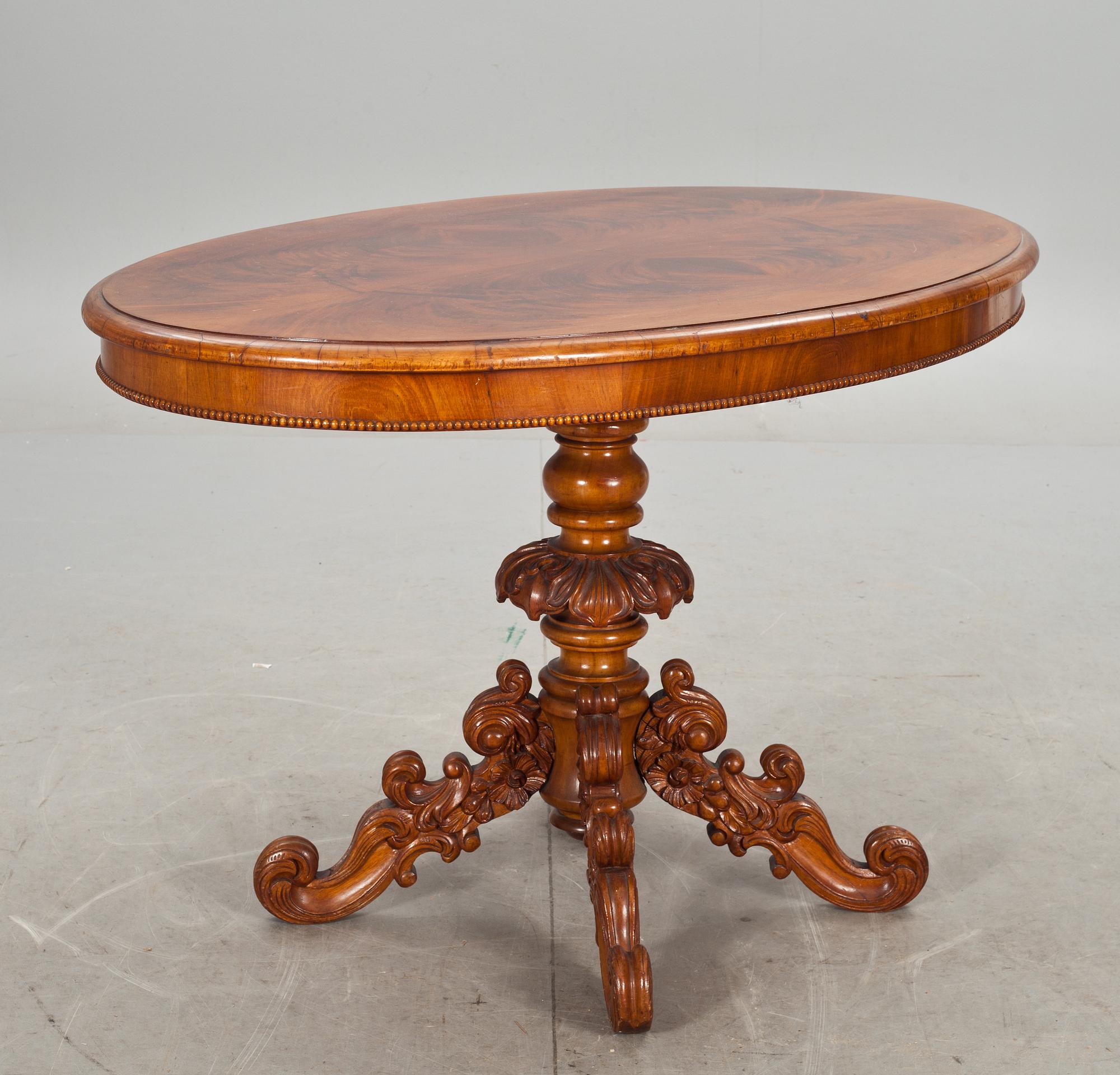 SALONGSBORD, senempire, 1800-talets mitt.