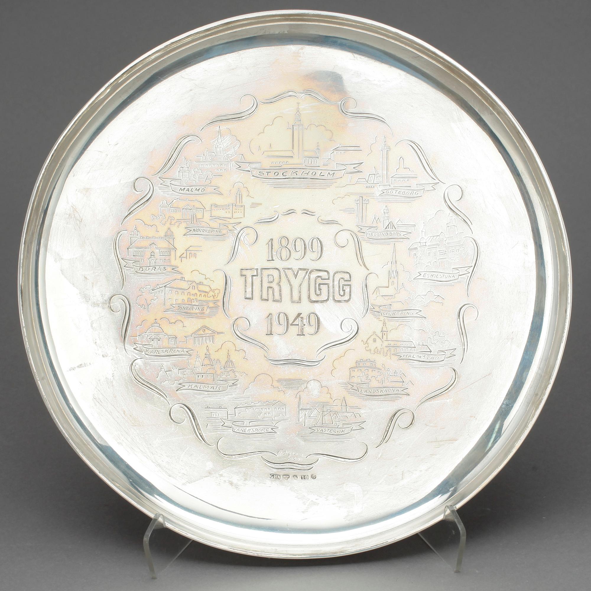 FAT, silver, GHN, Stockholm, 1949, vikt 770 gram.